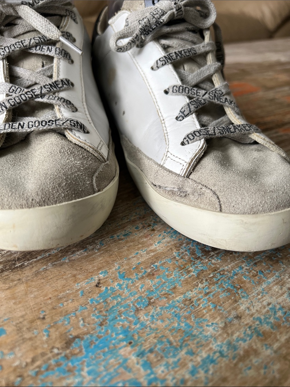 Golden Goose Super-Star
White Leather and Suede Toe Sneakers Size 39 - Picture 15 of 17